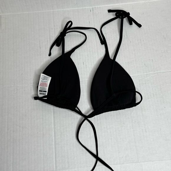 Gymshark Triangle Black Bikini Top Women Size Medium NWT - Picture 4 of 7